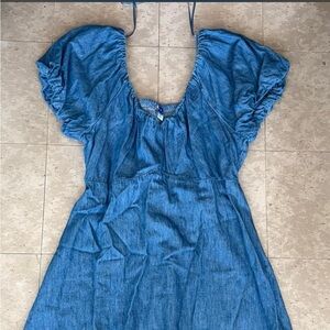 Old Navy Mini Denim Dress Medium